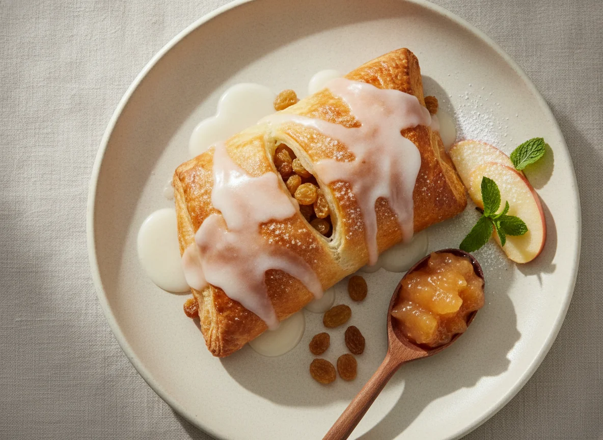 Apple Turnover with Glaze photo