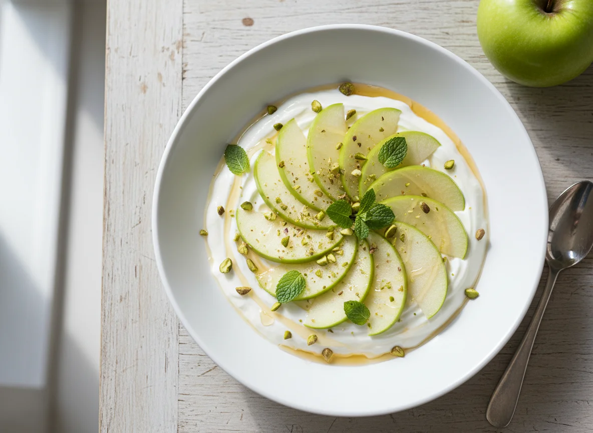 Apples and Greek Yogurt photo
