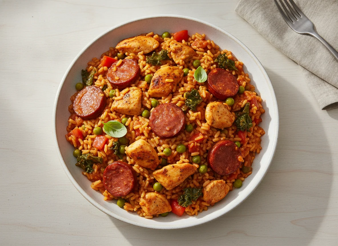 Asda Protein Smoky Chicken & Chorizo Paella photo