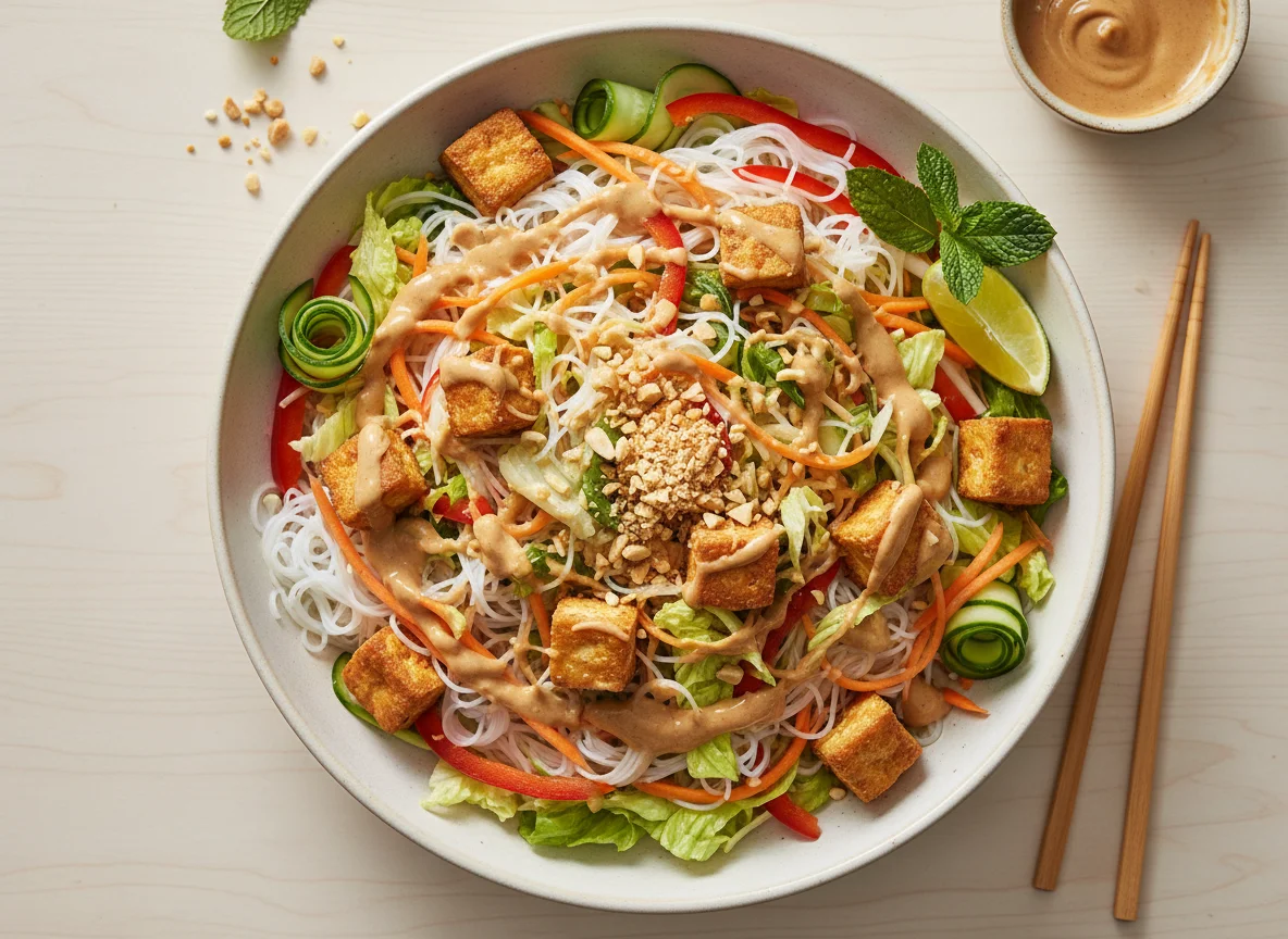 Asian Noodle Salad with Tofu photo