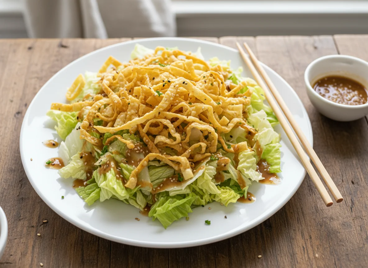 Asian-style Salad with Crispy Noodles photo