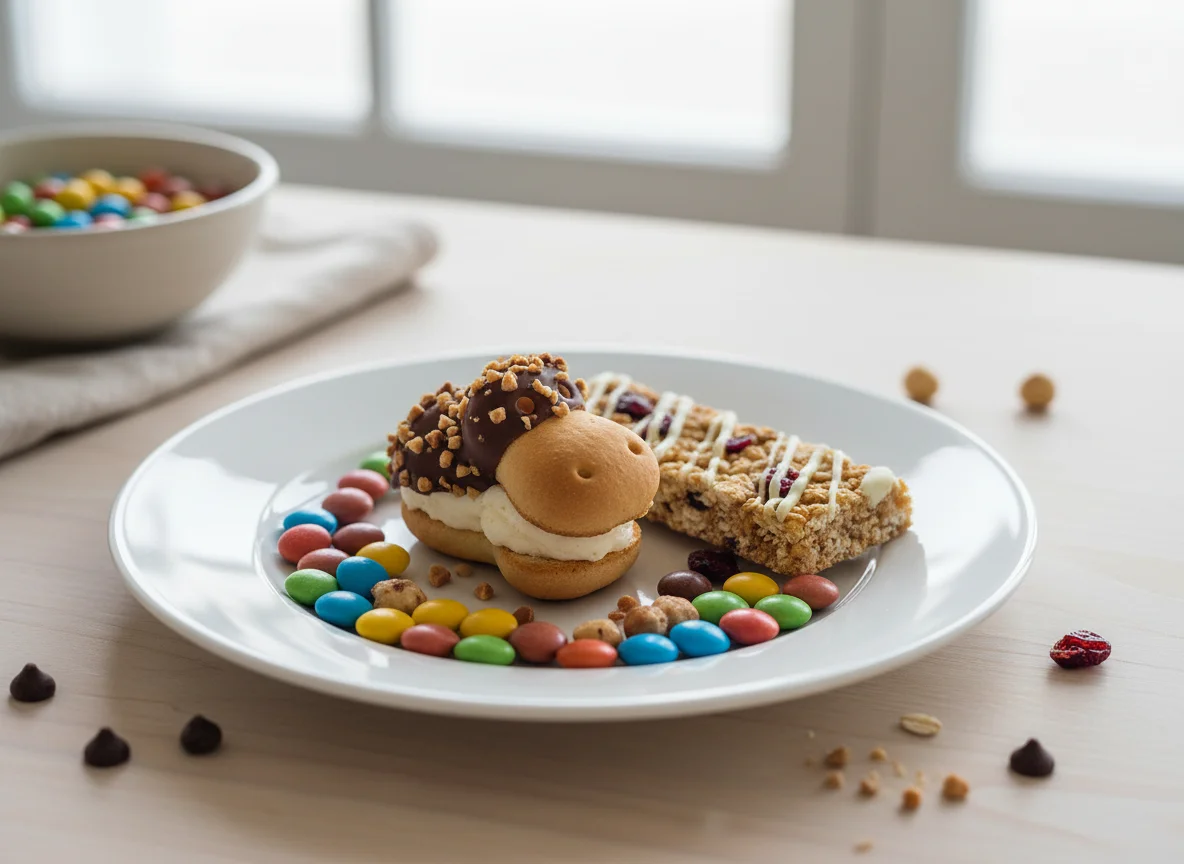 Assorted Candies and Snack Bar photo