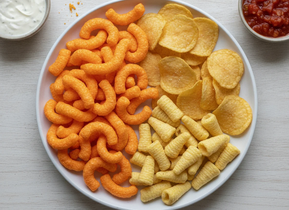 Assorted Corn and Potato Snacks photo