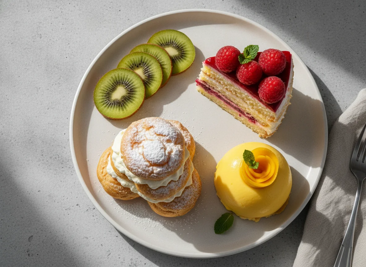 Assorted dessert platter photo