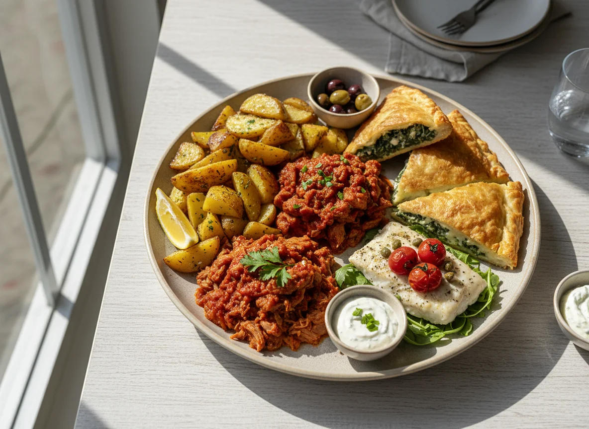 Assorted Greek Meal Platter photo