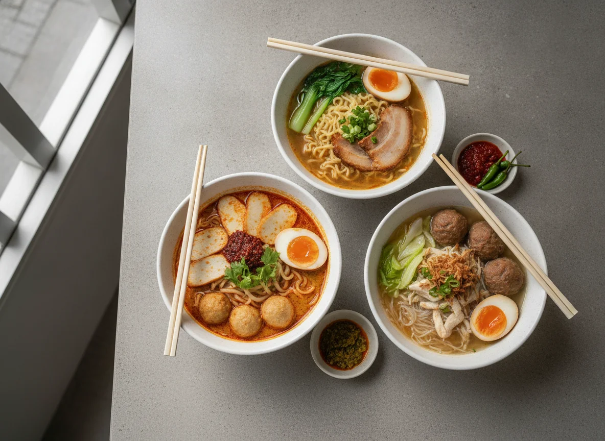 Assorted Noodle/Rice Bowls photo