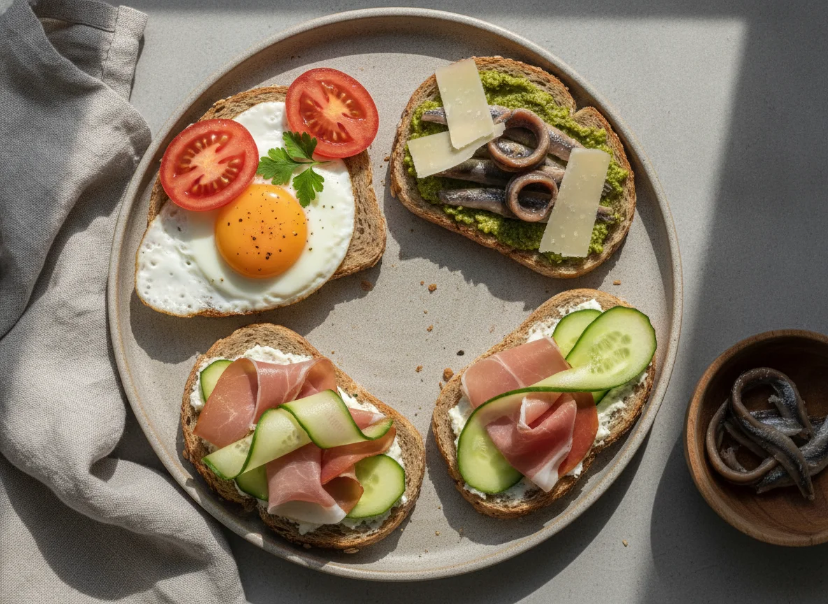 Assorted Open Sandwiches photo