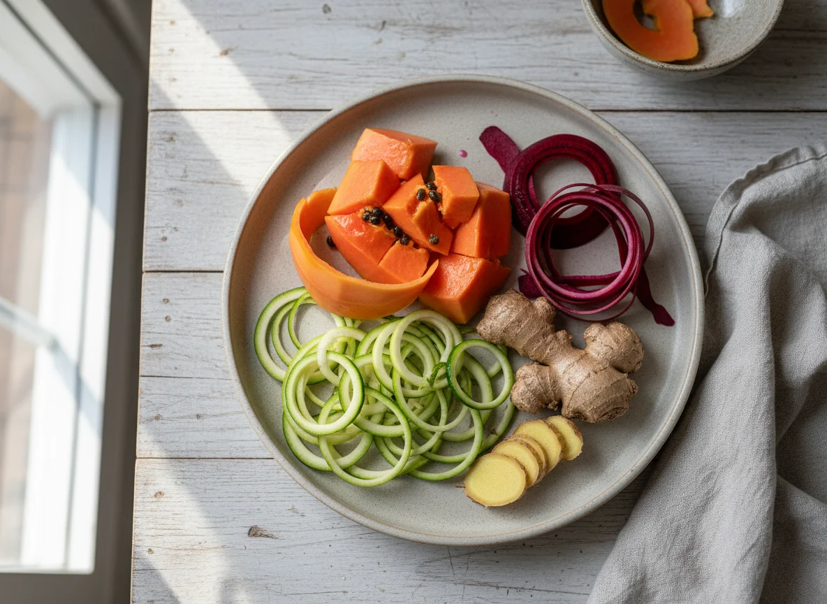 Assorted Peeled Ingredients photo