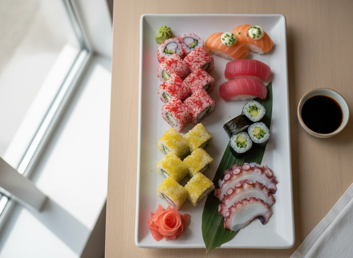 Assorted Sushi and Sashimi Platter photo
