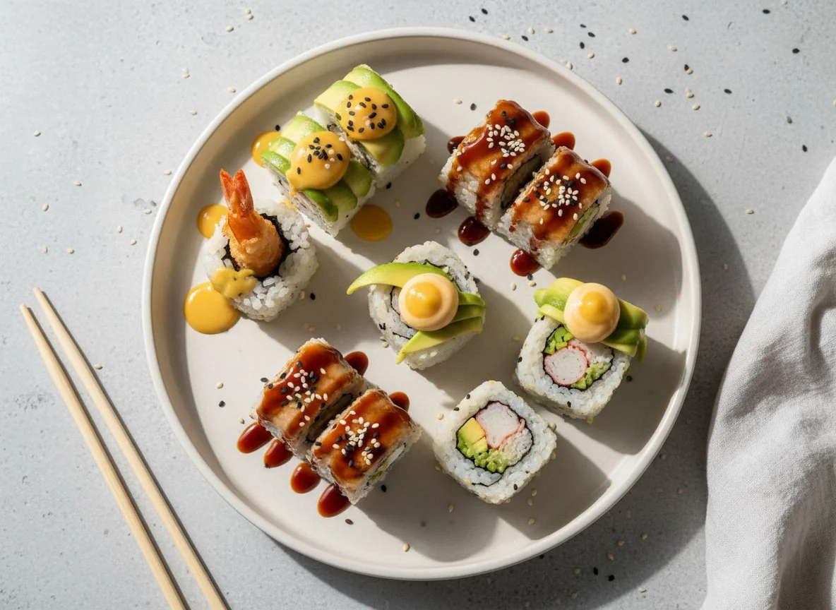 Assorted Sushi Rolls photo