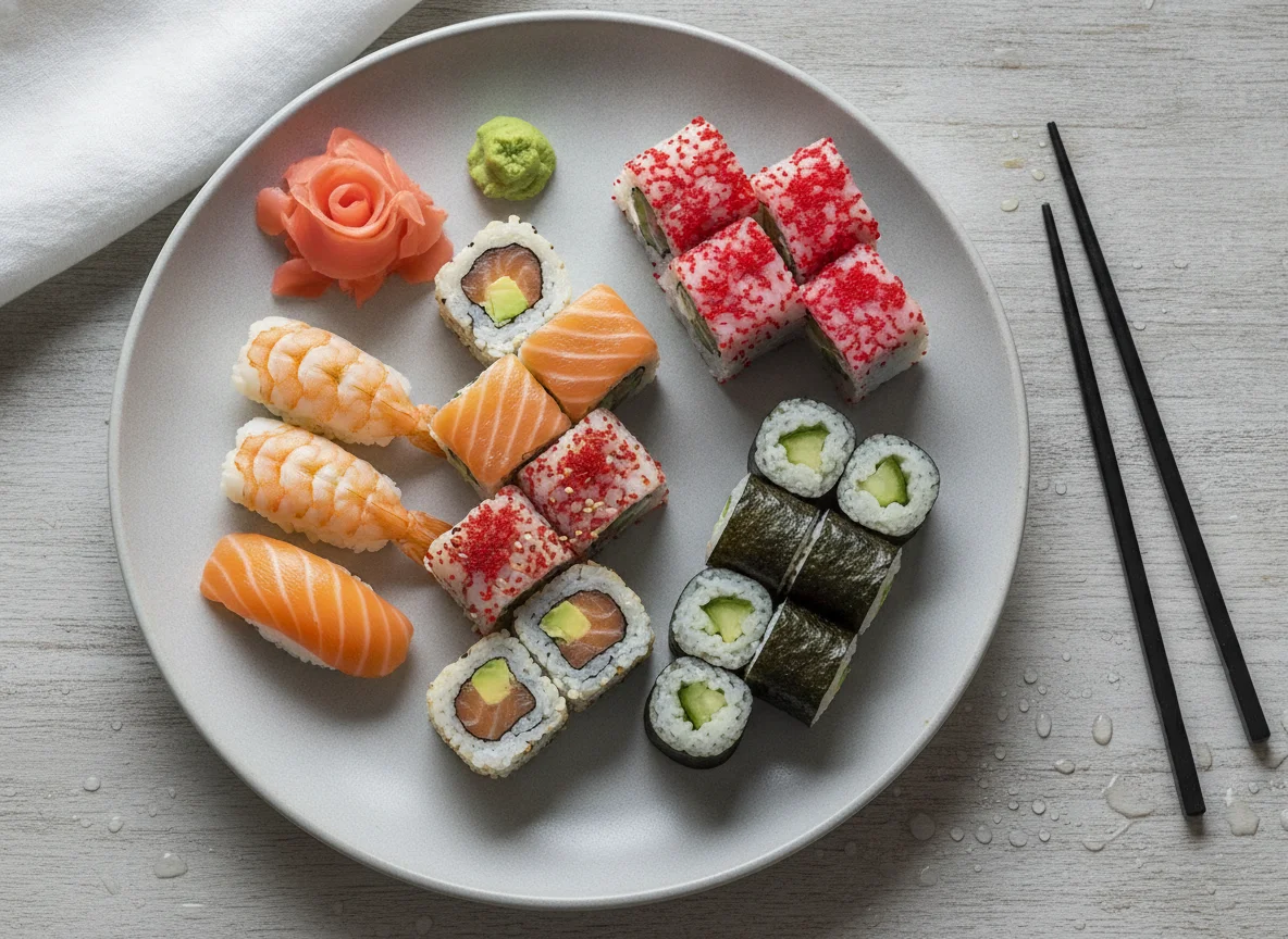 Assorted Sushi Selection photo