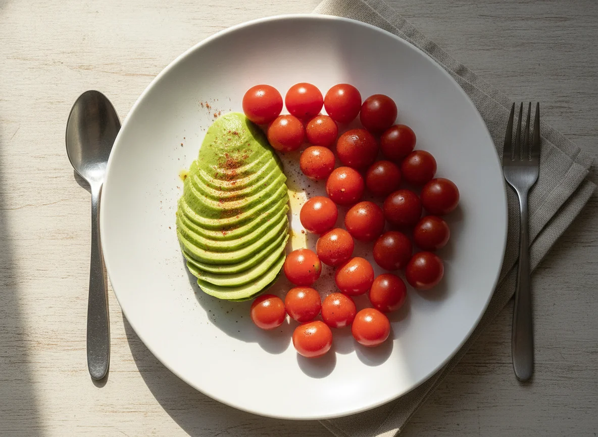 Avocado and Cherry Tomatoes photo