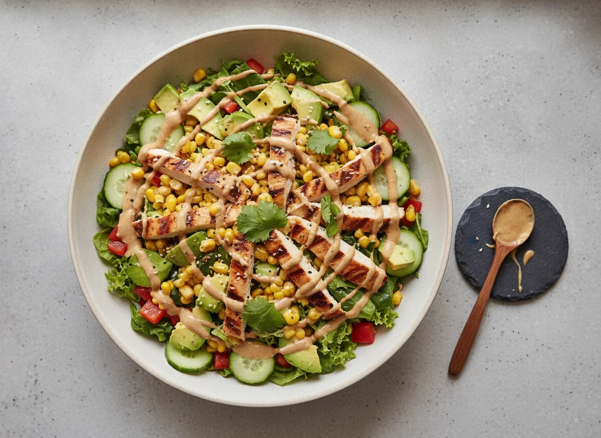 Avocado and Corn Salad with Creamy Dressing photo