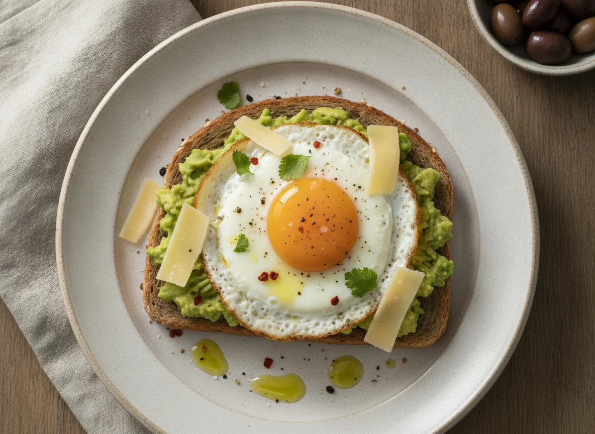 Avocado and Fried Egg Toast photo