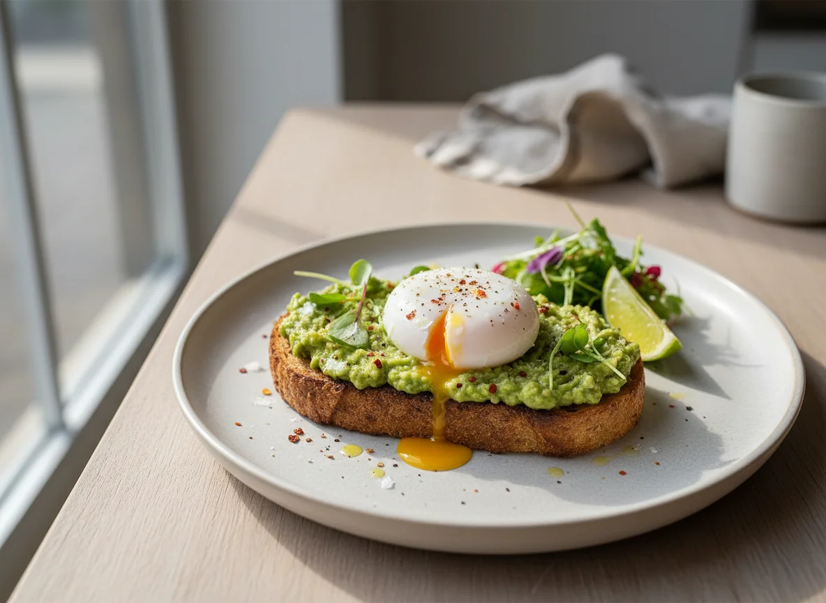 Avocado Toast with Poached Egg photo