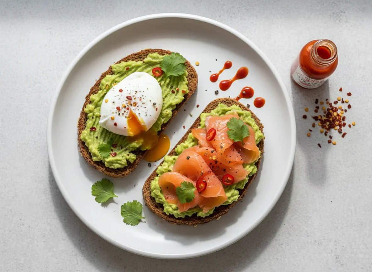 Avocado Toast with Poached Egg and Smoked Salmon photo