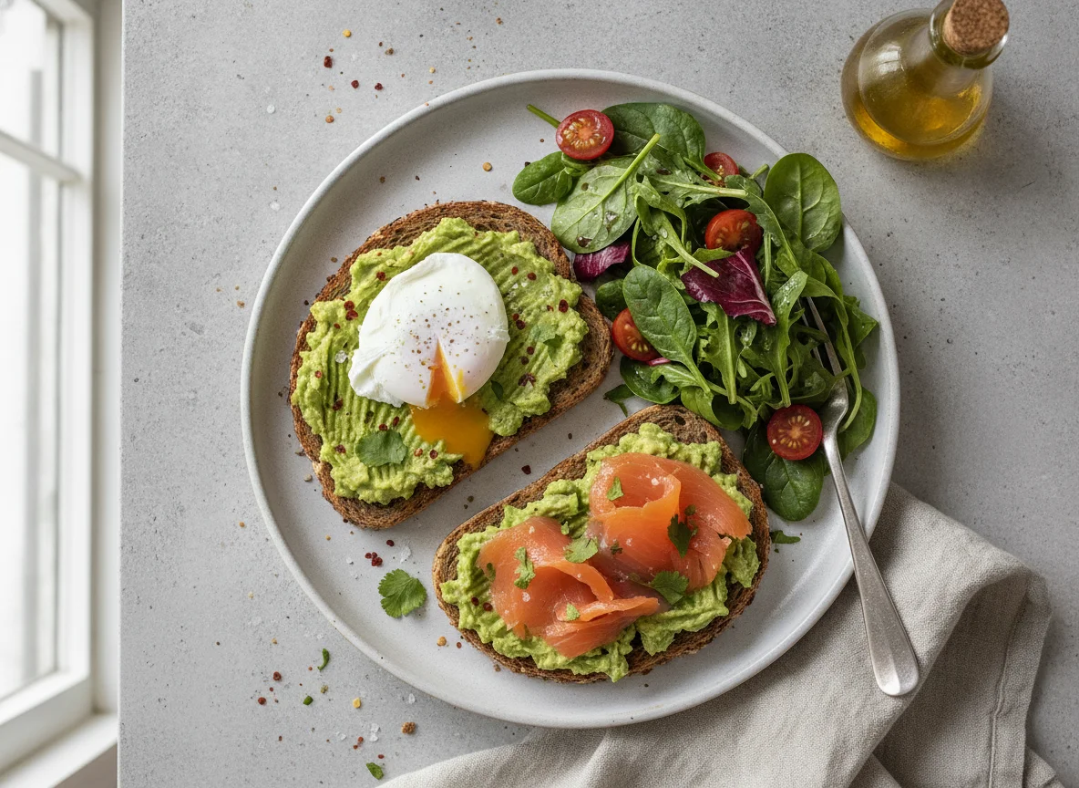 Avocado Toast with Side Salad photo