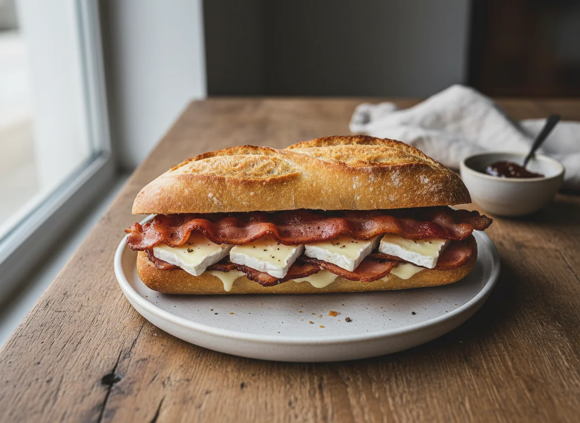 Bacon and Brie Baguette photo