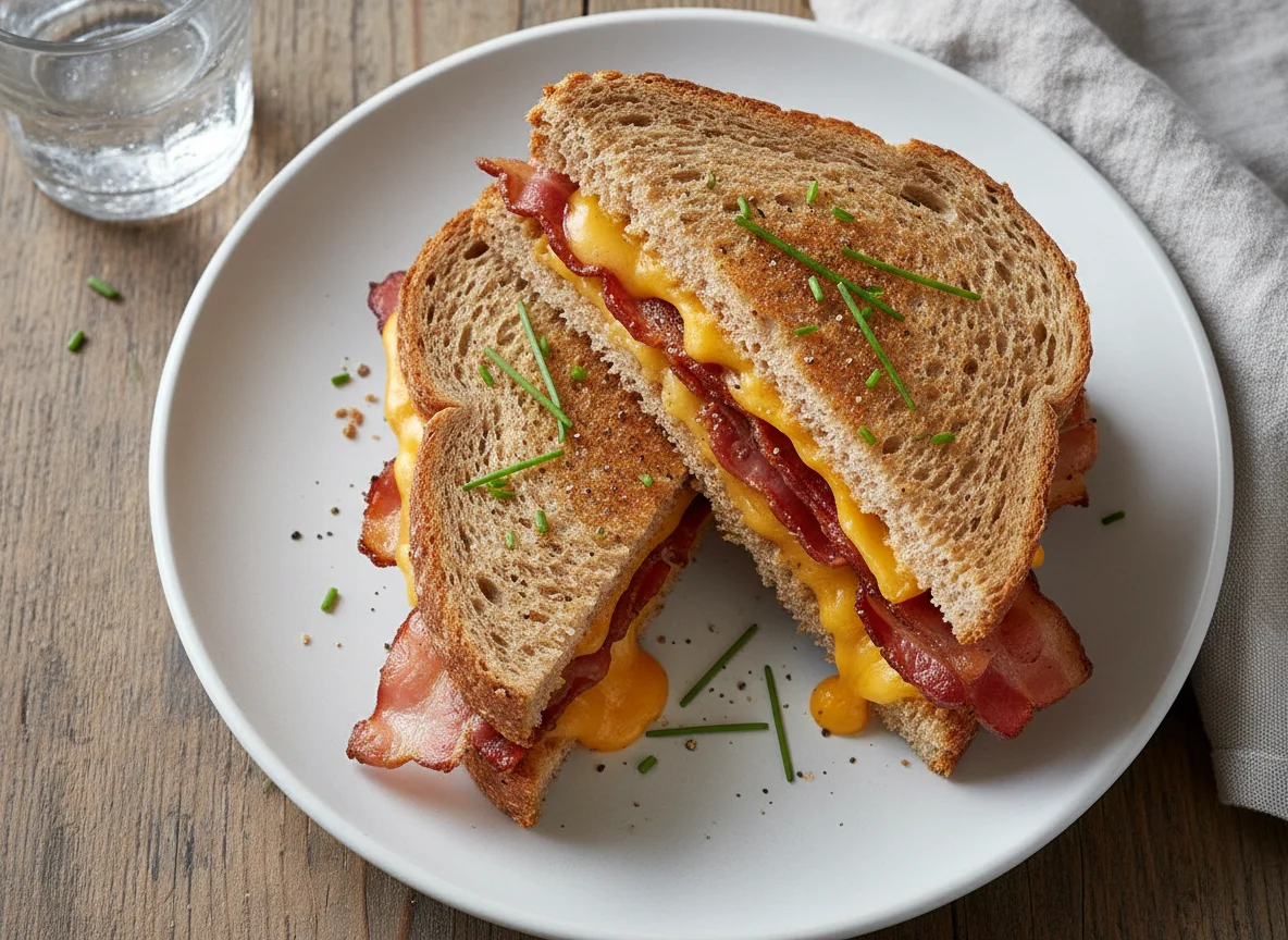 Bacon and Cheese Sandwich photo