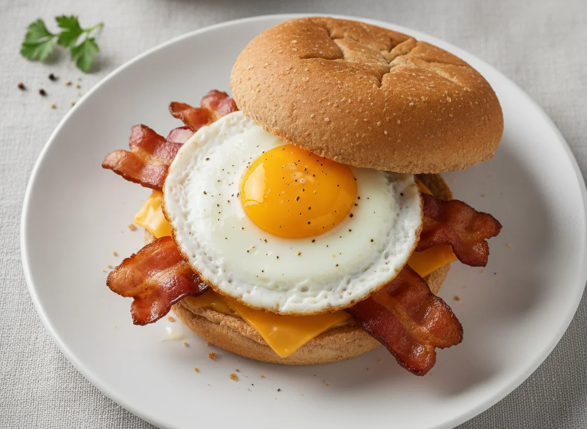 Bacon and Egg Breakfast Sandwich photo