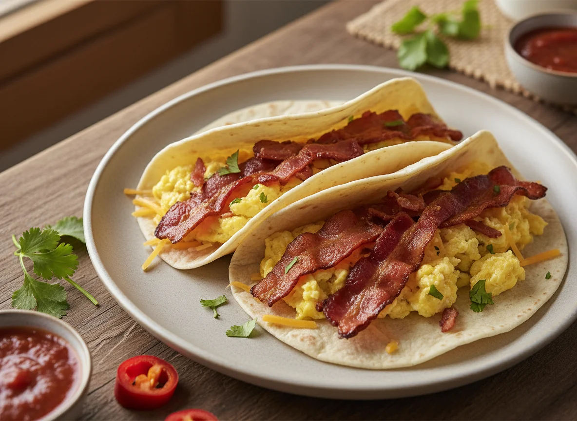 Bacon and Egg Breakfast Taco photo