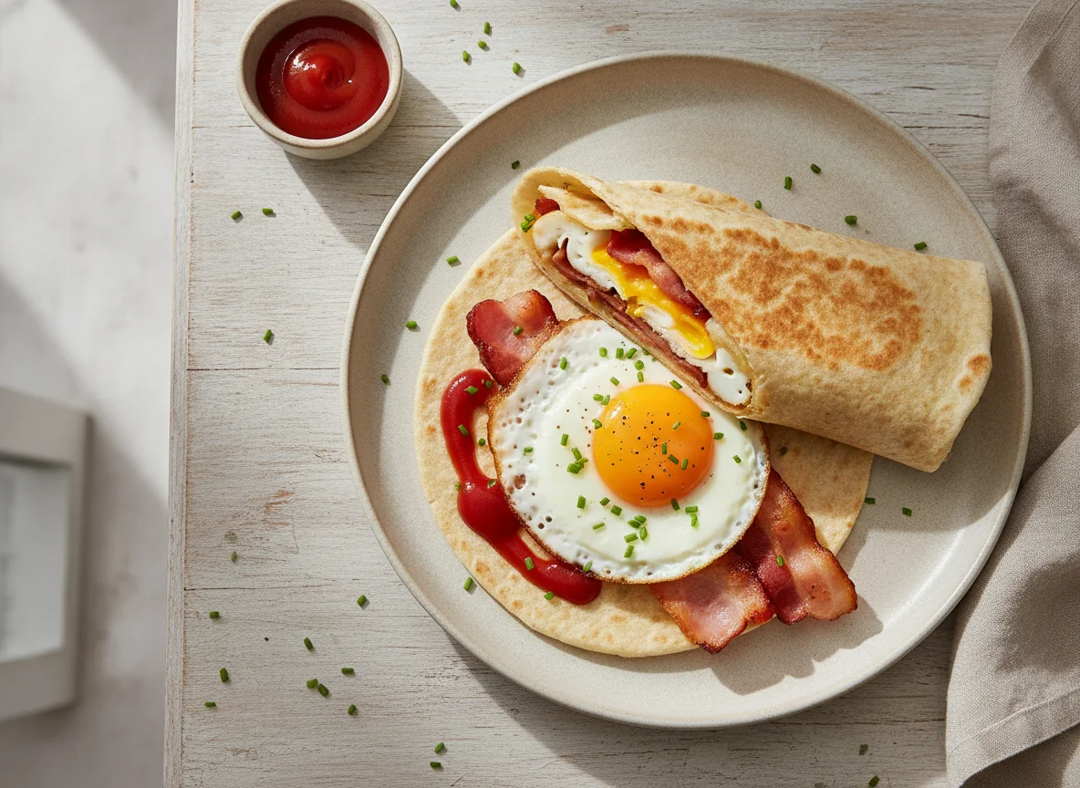 Bacon and Egg Breakfast Wrap photo