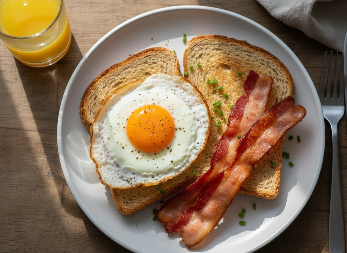 Bacon and Eggs on Toast photo