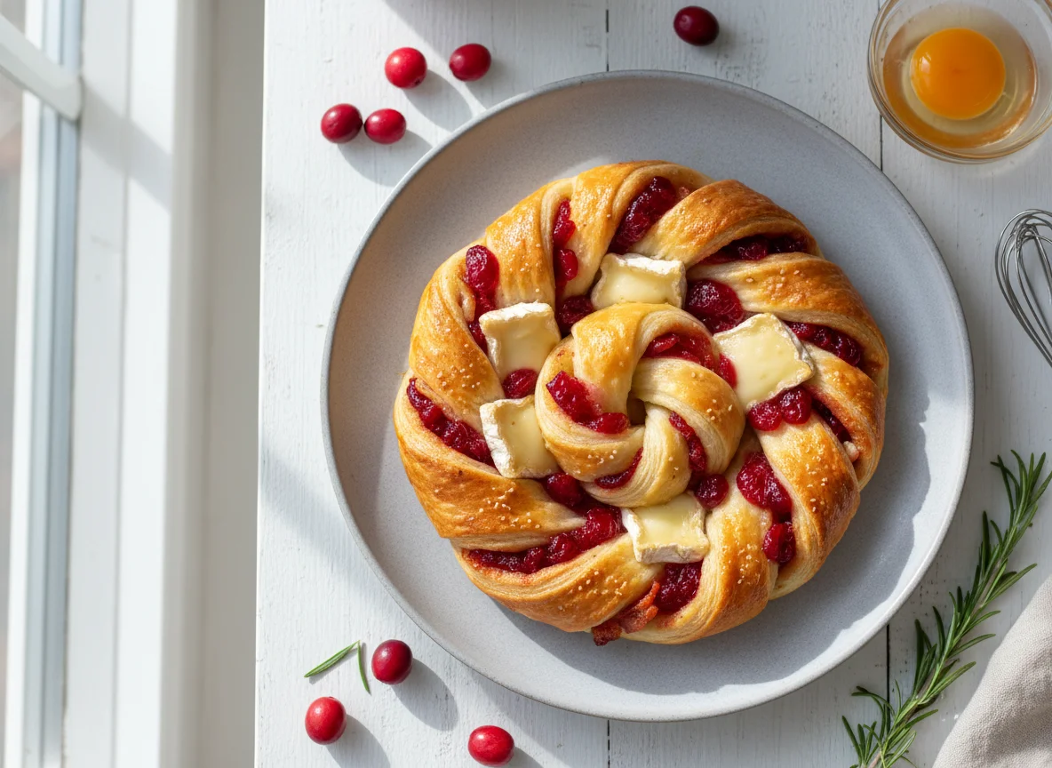 Bacon Brie Cranberry Pastry photo