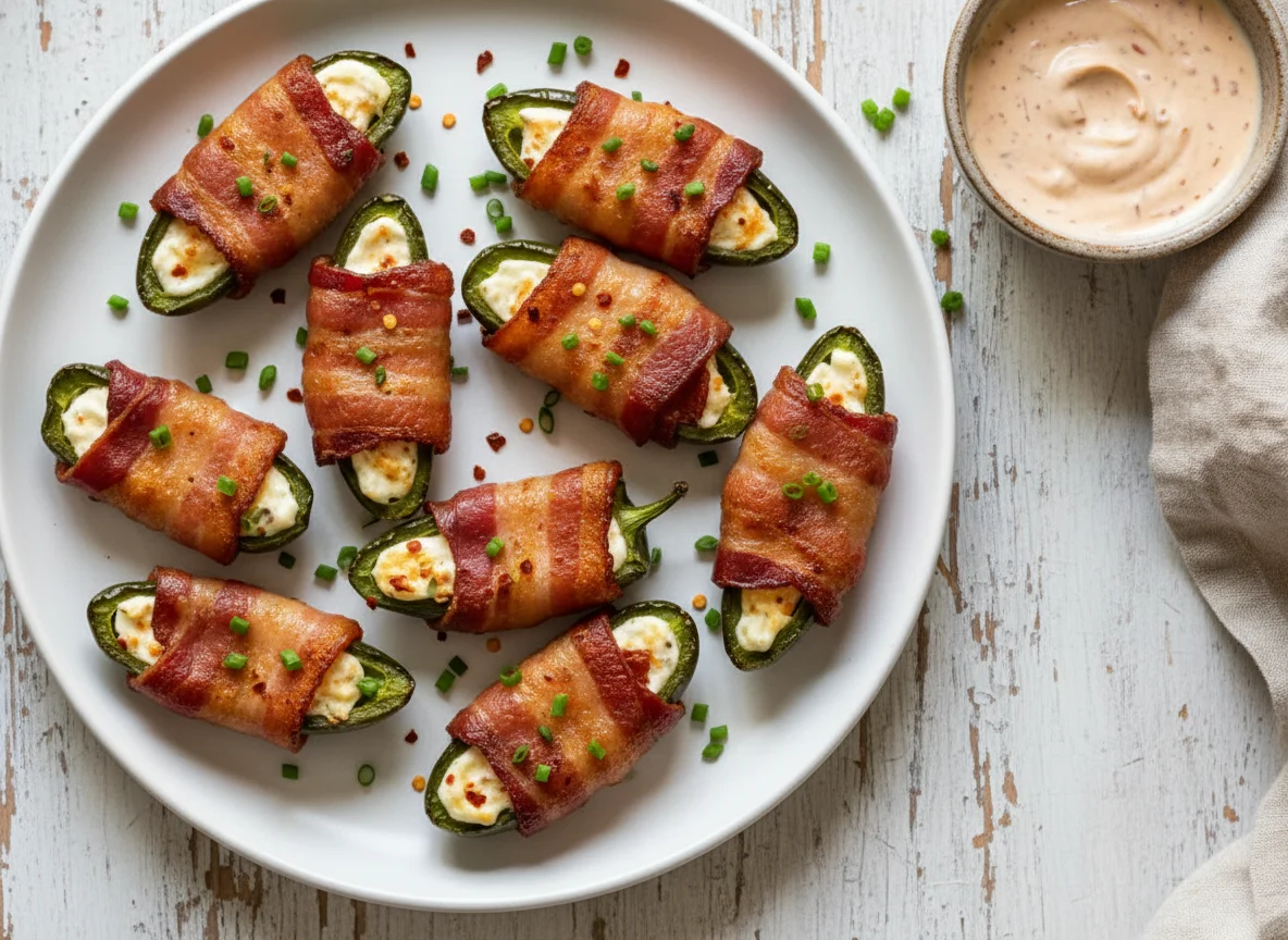 Bacon-Wrapped Jalapeño Poppers photo
