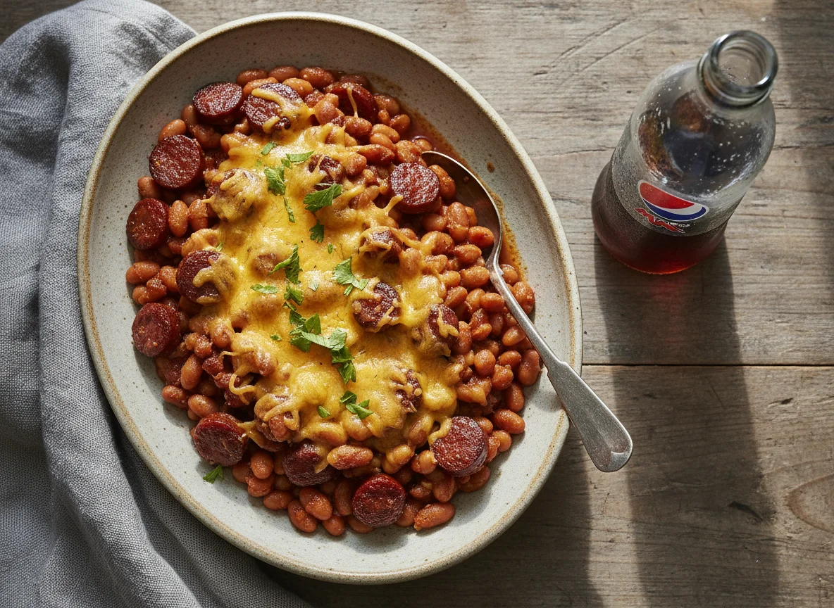 Baked Beans and Chorizo with Cheese photo