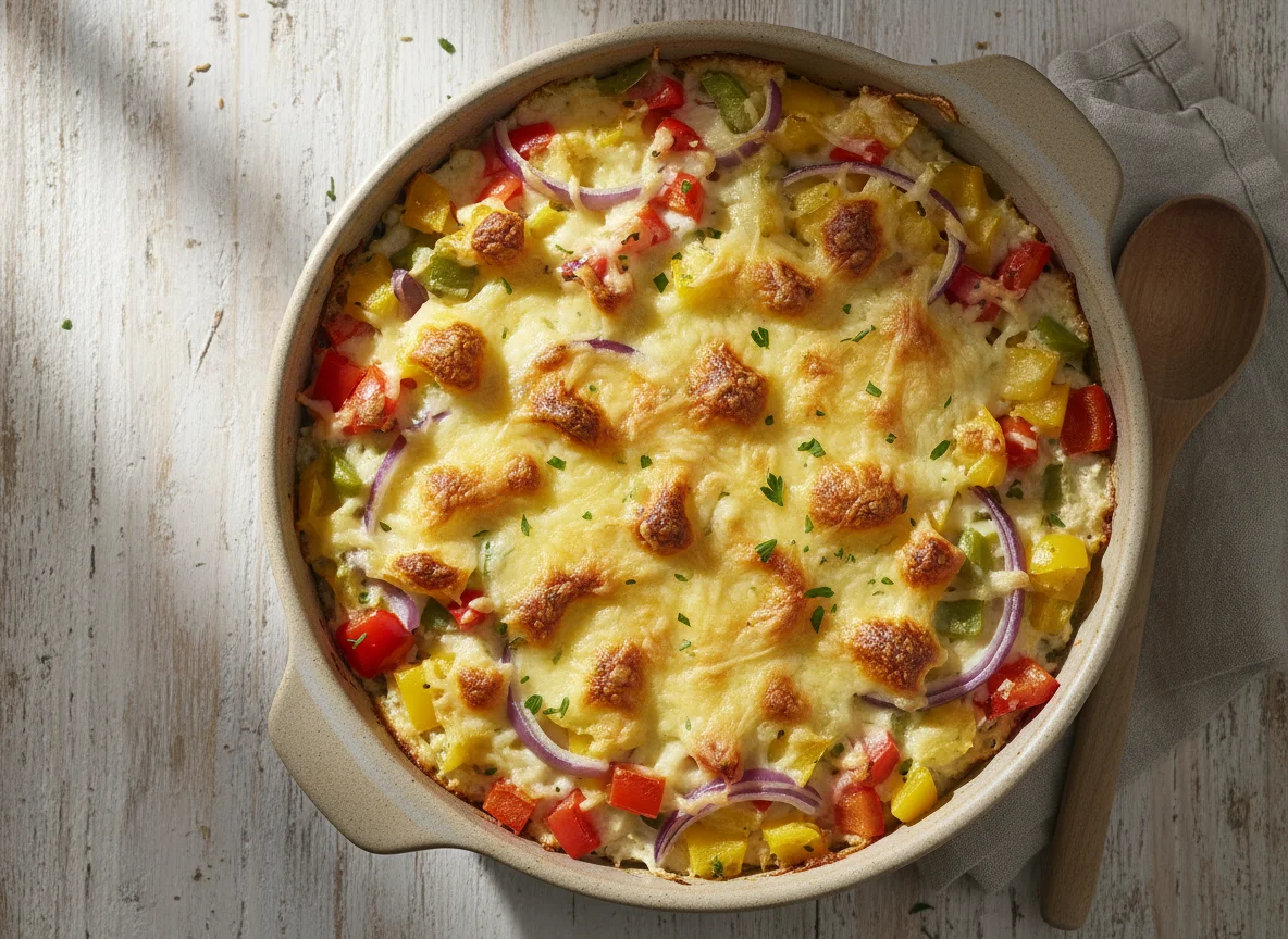 Baked Cheesy Vegetable Casserole photo