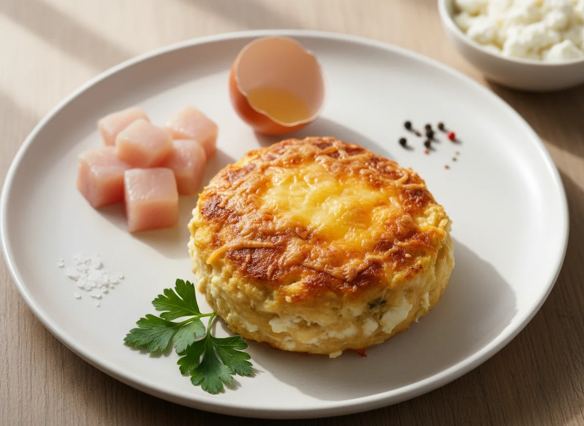 Baked Chicken and Cottage Cheese Patty photo