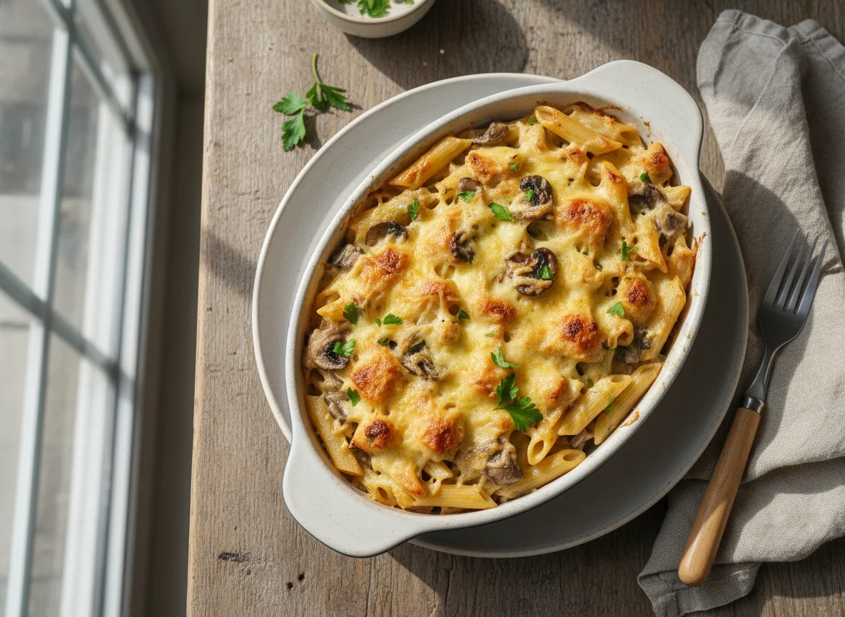 Baked Chicken and Pasta Casserole photo