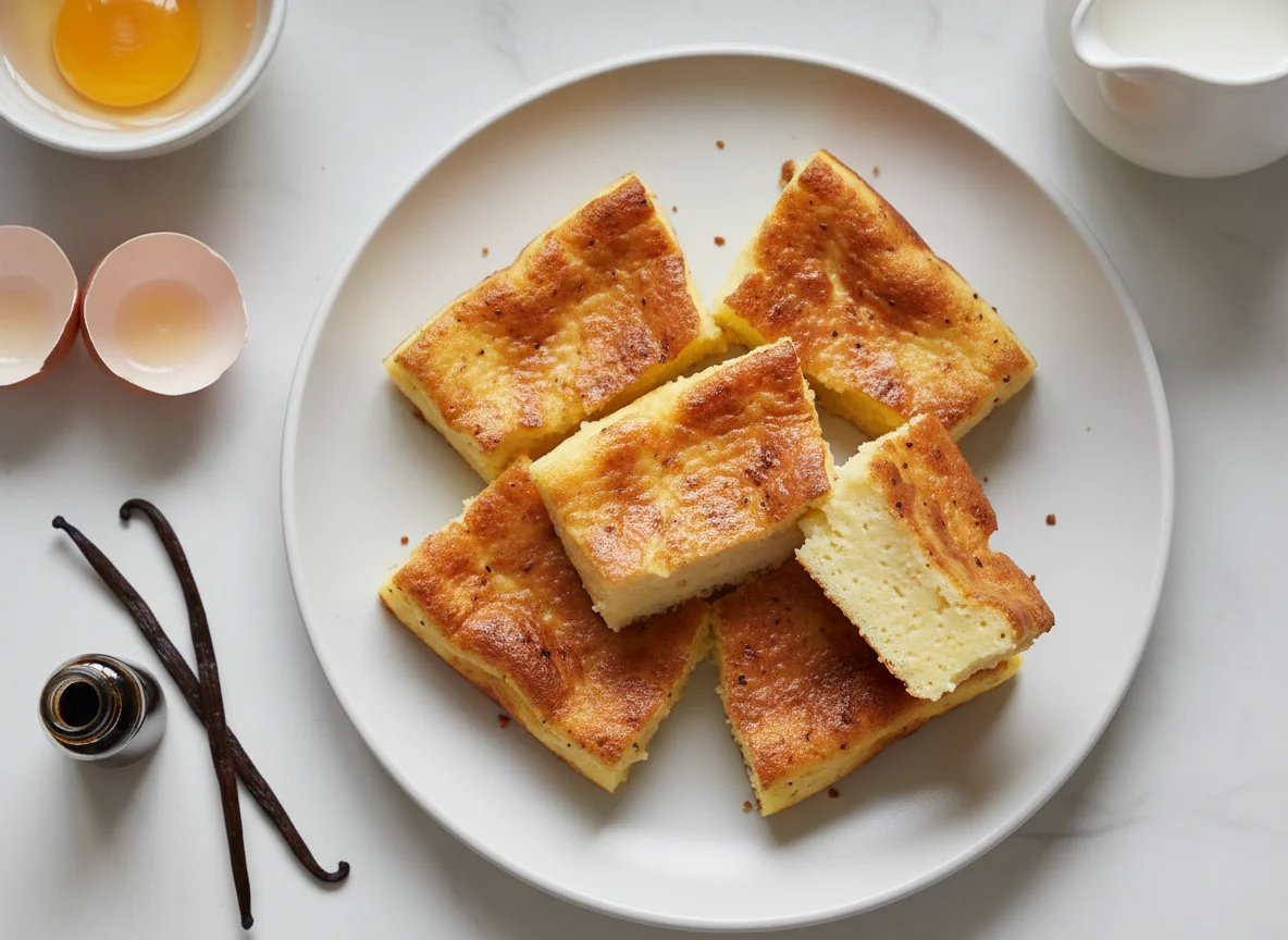 Baked Custard Pieces photo