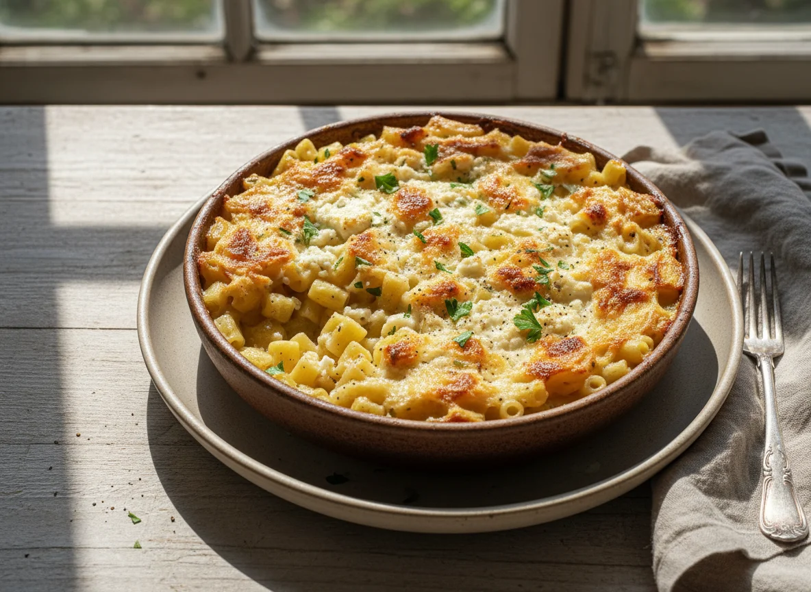 Baked Pasta and Potato Casserole photo