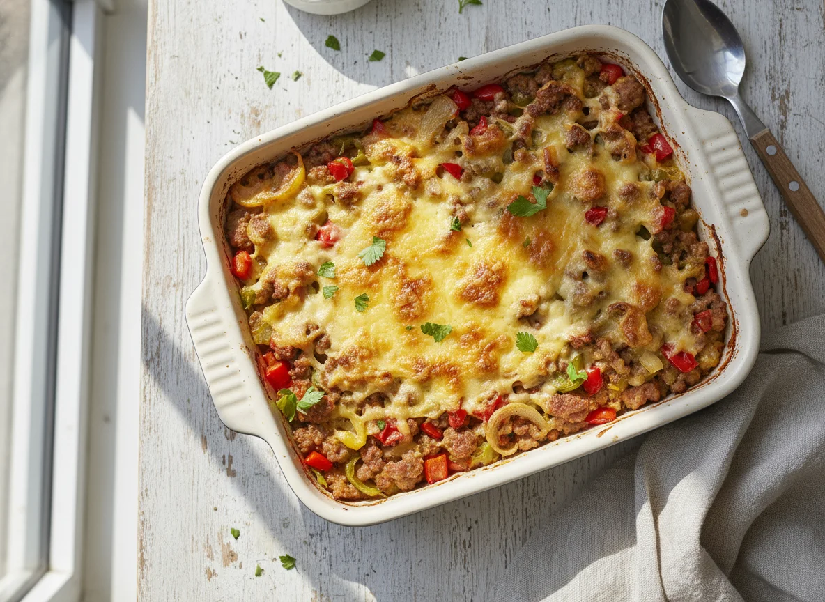 Baked Pork and Cheese Casserole photo
