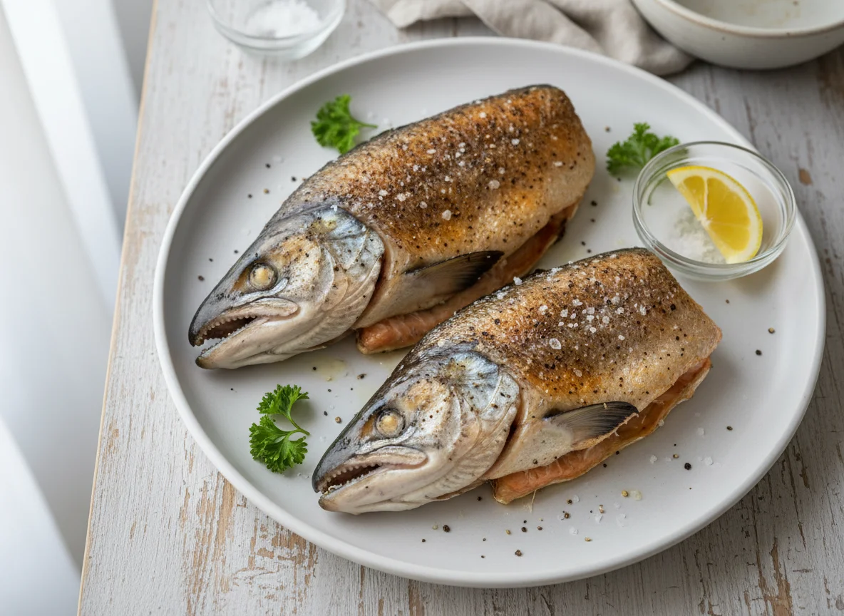 Baked Salmon Heads photo