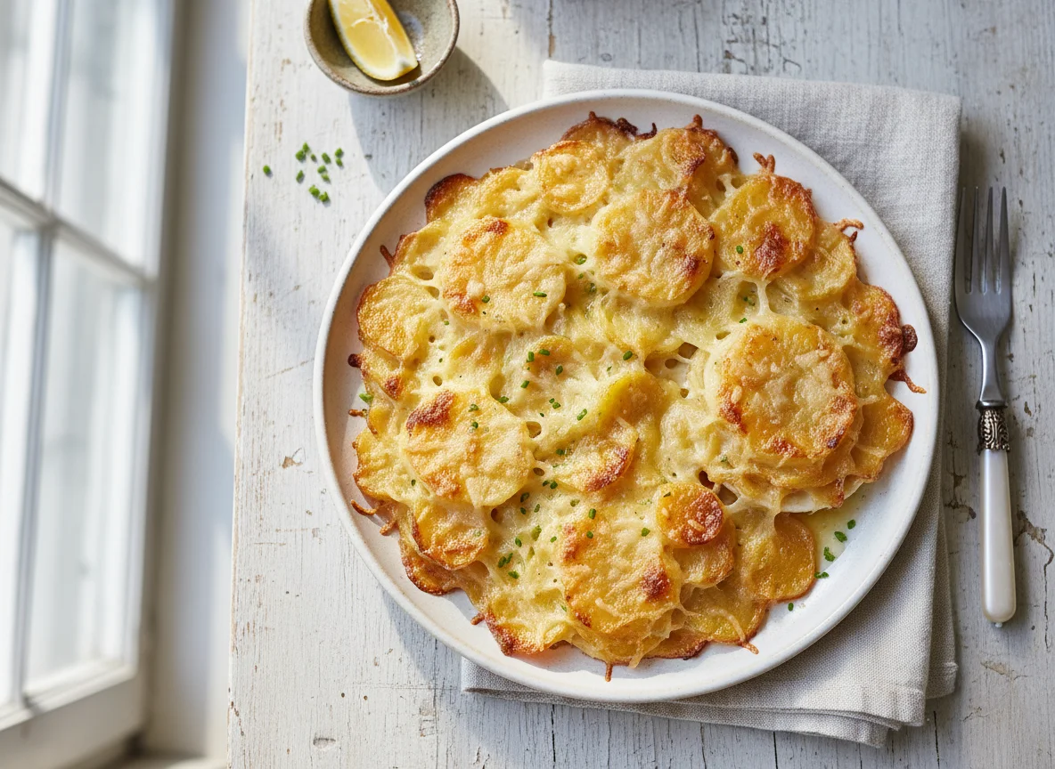 Baked Scallops with Gratin Topping photo