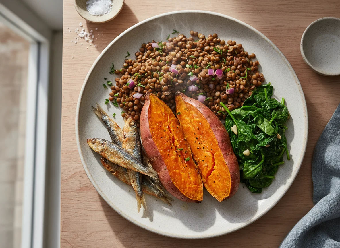 Baked Sweet Potatoes with Sides photo
