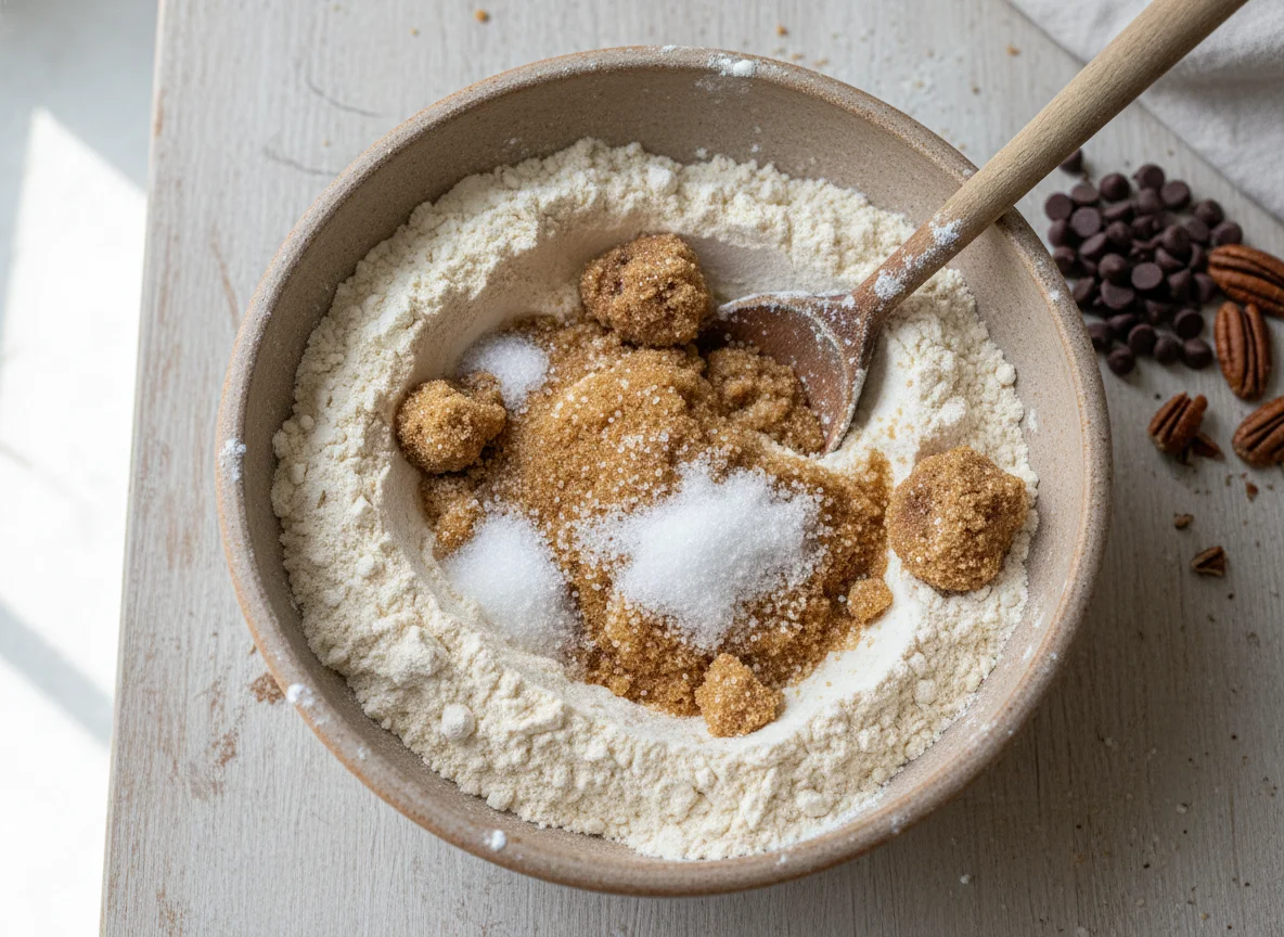 Baking ingredients mix photo