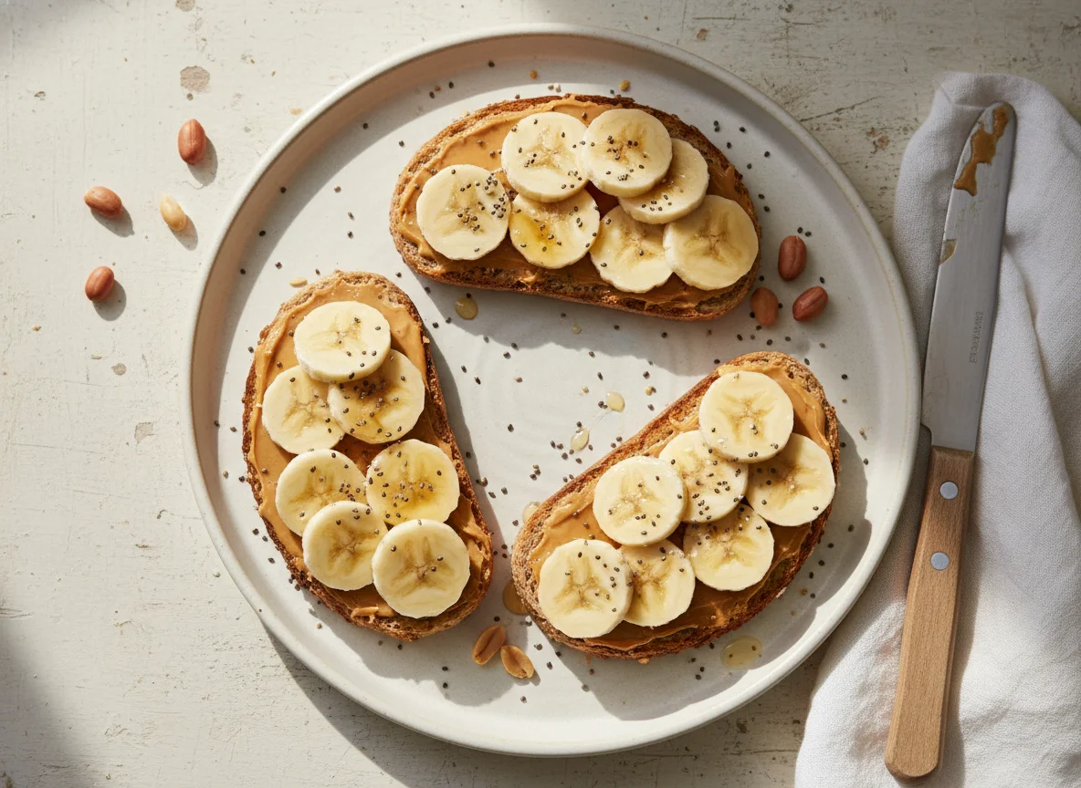 Banana and Peanut Butter Toast photo