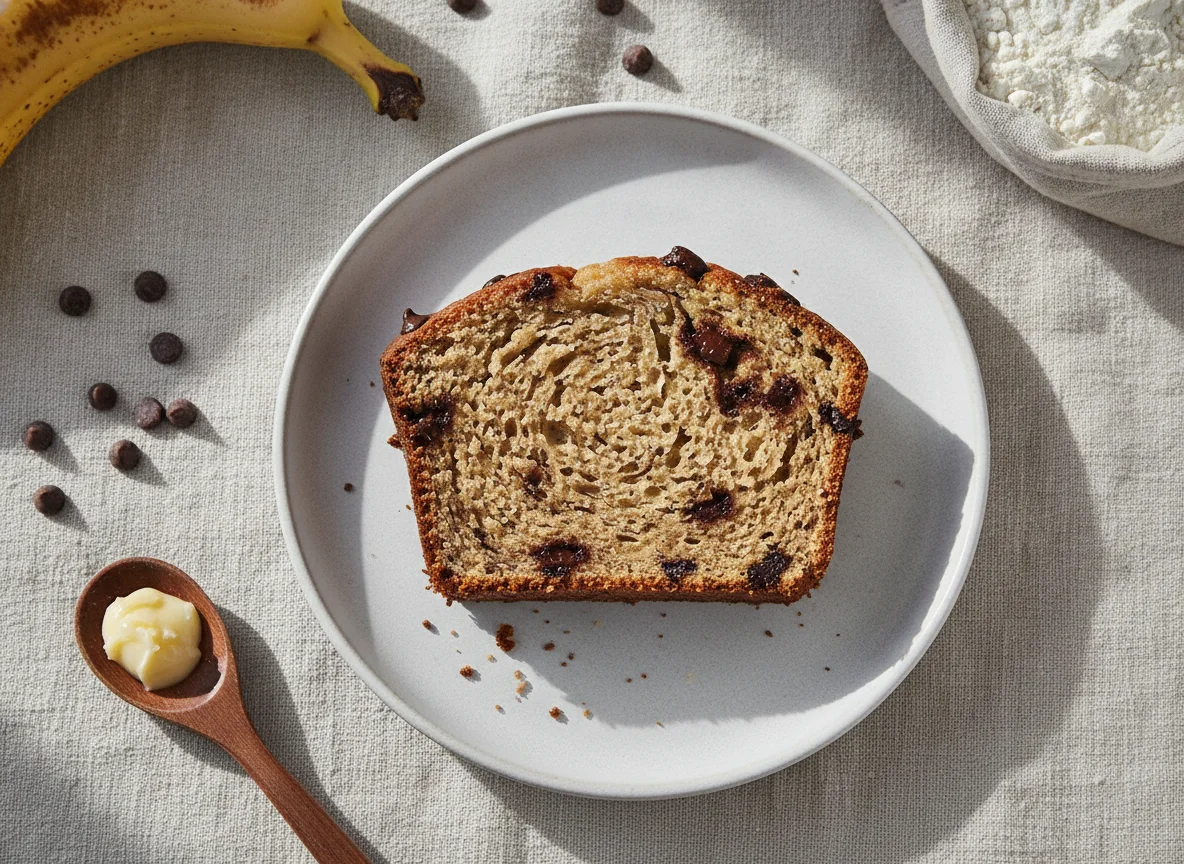 Banana Bread with Chocolate Chips (per slice) photo