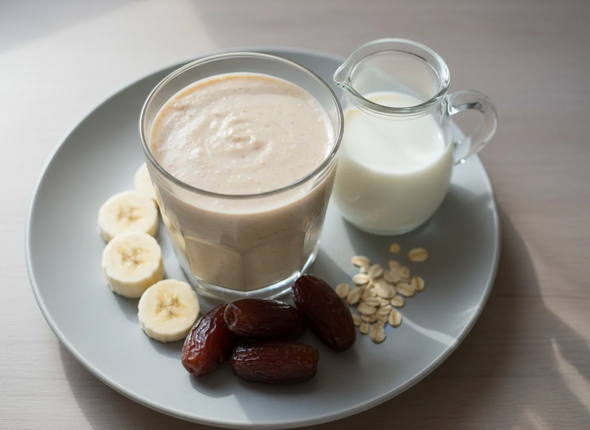 Banana, Date and Oat Smoothie photo