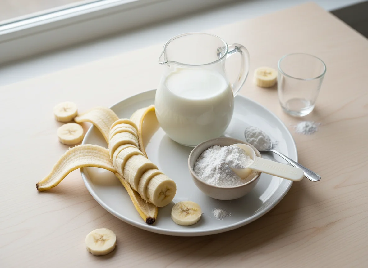 Banana Protein Smoothie Ingredients photo