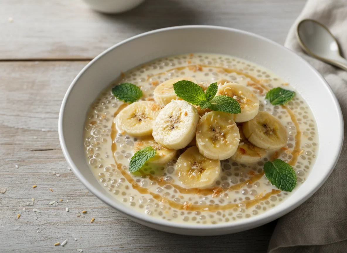 Banana Sago Pudding photo