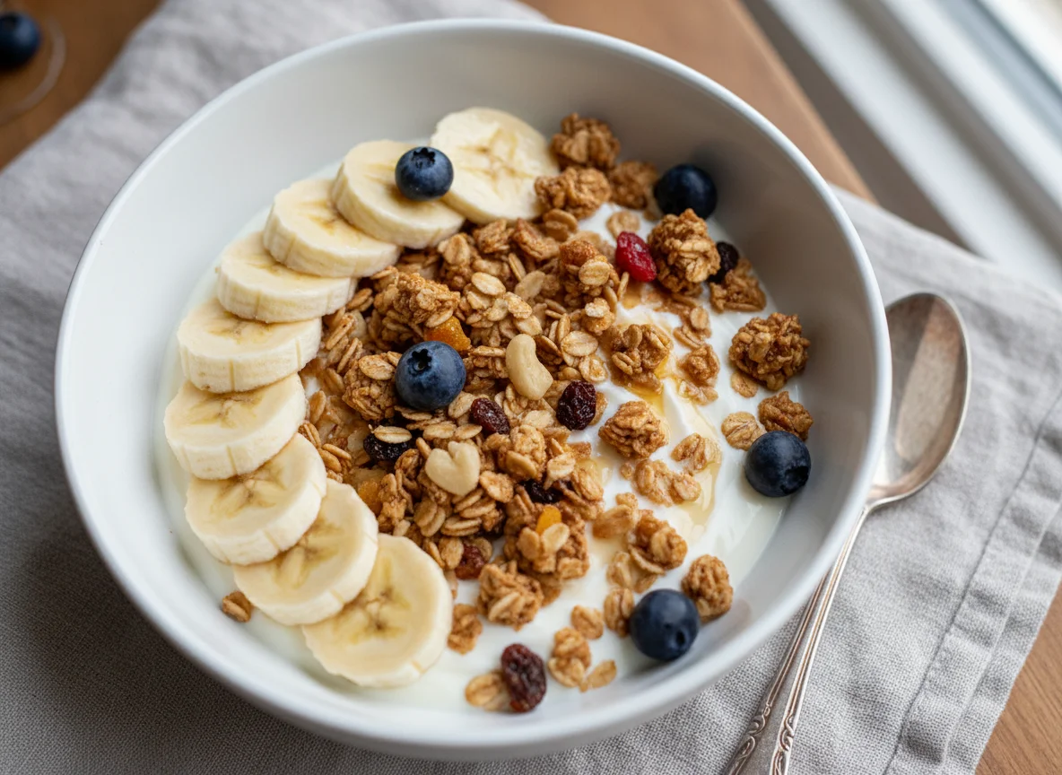 Banana Yogurt Granola Bowl photo