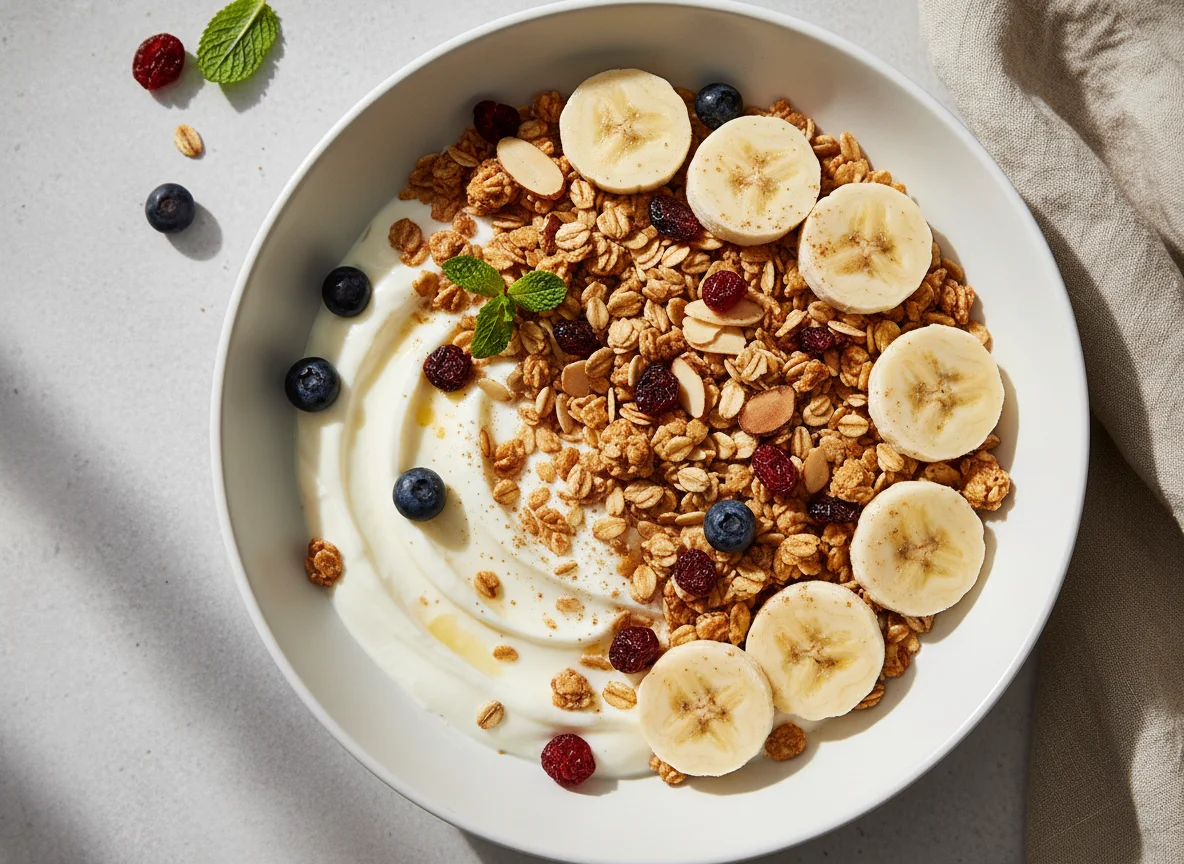 Banana Yogurt Muesli Bowl photo