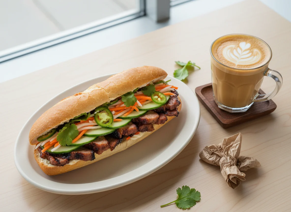 Banh Mi with Coffee photo