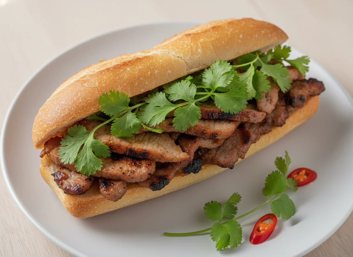Banh Mi with Grilled Pork photo