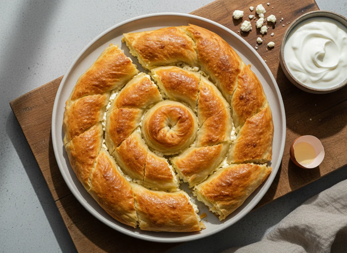 Banitsa (Bulgarian Cheese Pie) photo